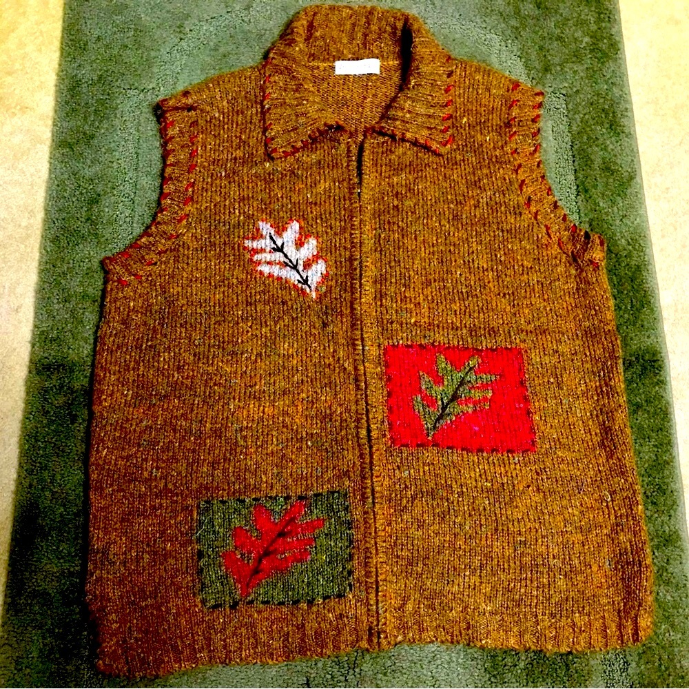 Brown Fall Zipper-front Cardigan Sweater